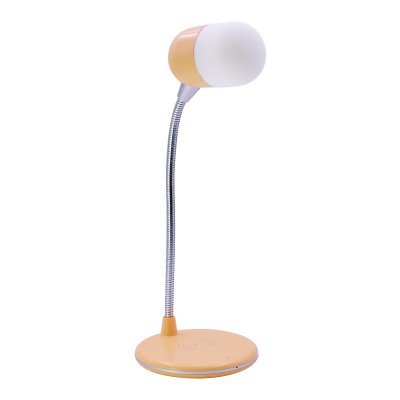 Qi Bedside Lamp Bedside Table Desk Lamp with Qi Wireless Charging Pad Charger LED Light for Bedroom Nightstand Living Room