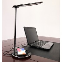 Touch switch Qi wireless charging desk lamp, Eye protection desk lamp with wireless charger